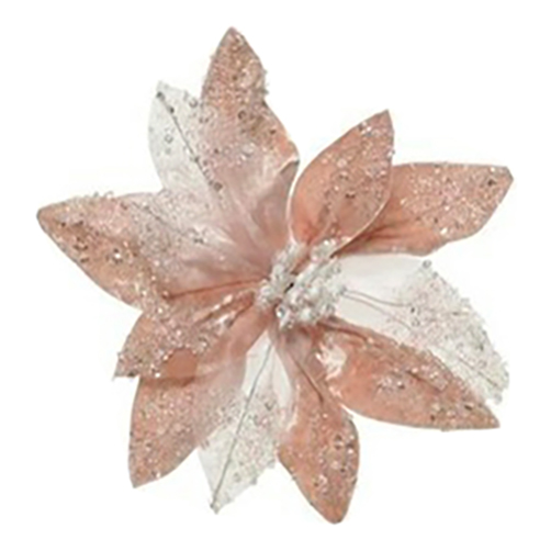 фото Елочная игрушка kaemingk цветок 18 см в ассортименте