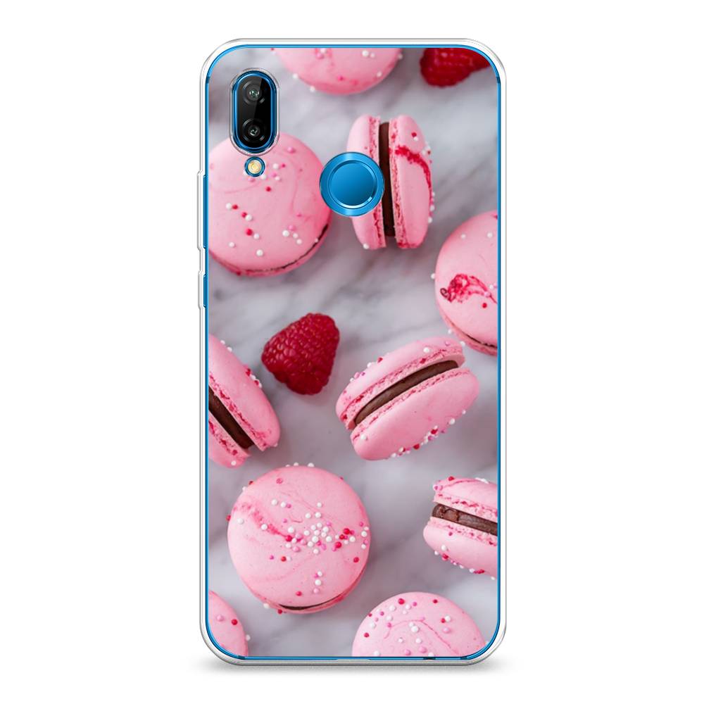 

Чехол Awog на Huawei P20 Lite "Макарони с малиной", Серый;розовый, 64450-10