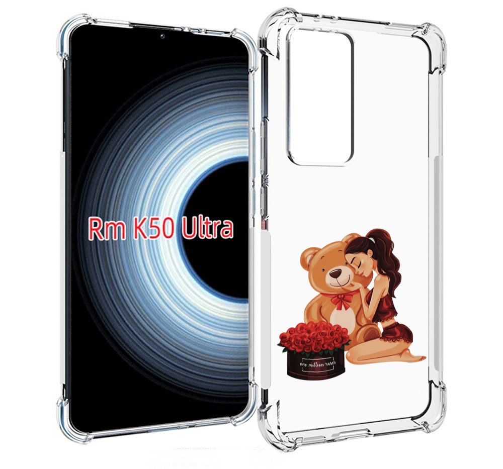 

Чехол MyPads девушка-с-подарками женский для Xiaomi 12T / Redmi K50 Ultra, Прозрачный, Tocco