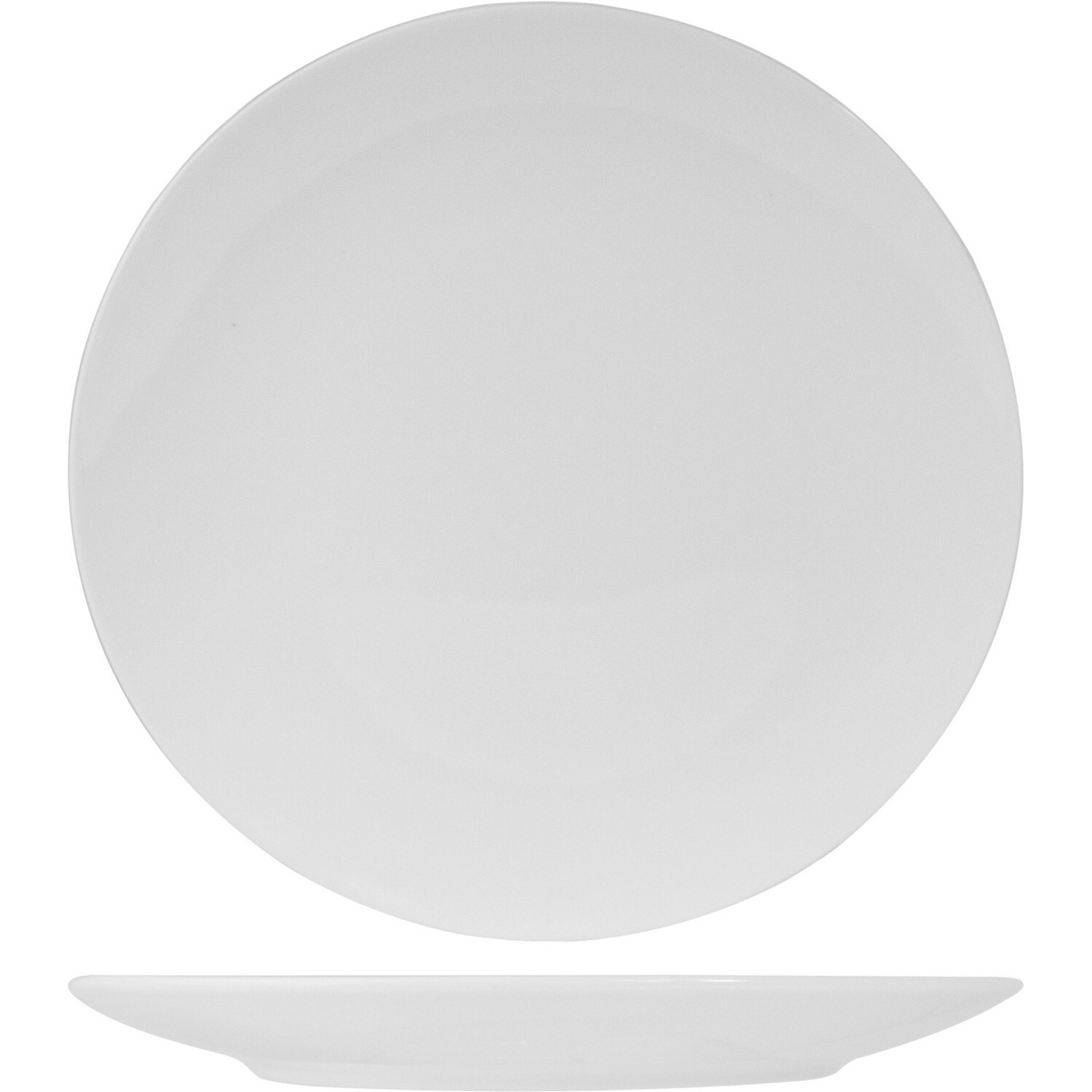 фото Тарелка kunstwerk мелкая без борта 290х290х27мм, фарфор, белый