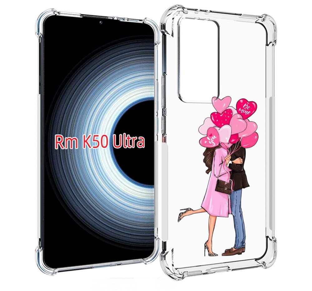 

Чехол MyPads девушка-с-парнем-сердечки женский для Xiaomi 12T / Redmi K50 Ultra, Прозрачный, Tocco