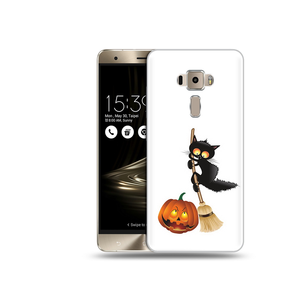 

Чехол MyPads Tocco для Asus ZenFone 3 Neo (ZE520KL) хэлуинский котик (PT38045.651.667), Прозрачный, Tocco