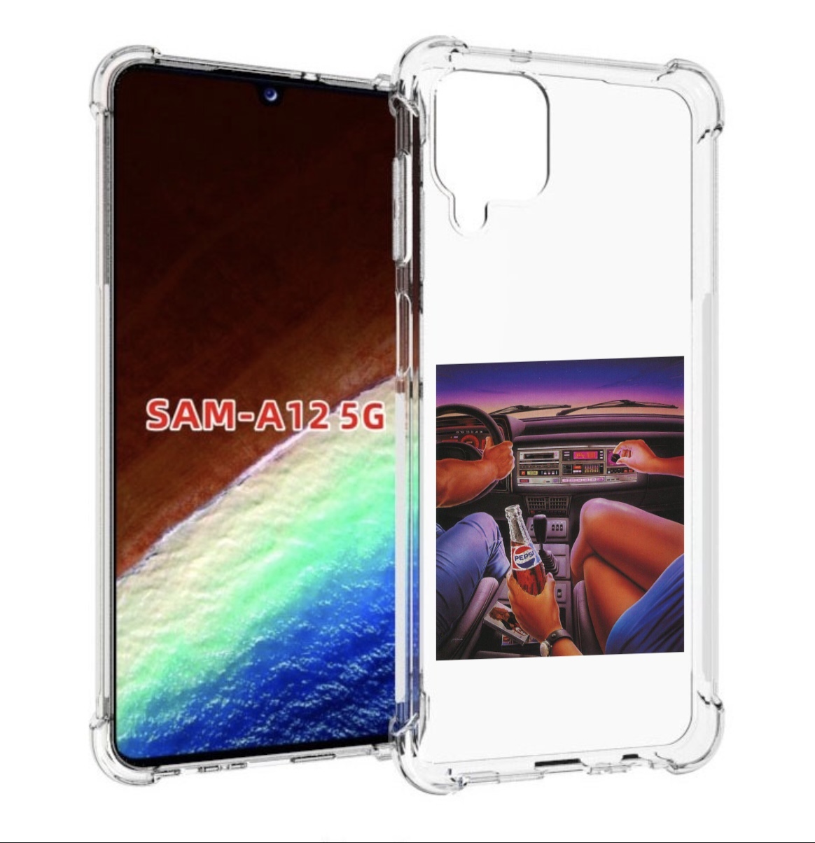 

Чехол MyPads американская машина салон для Samsung Galaxy A12 (SM-A125F) 2020/21, Прозрачный, Tocco