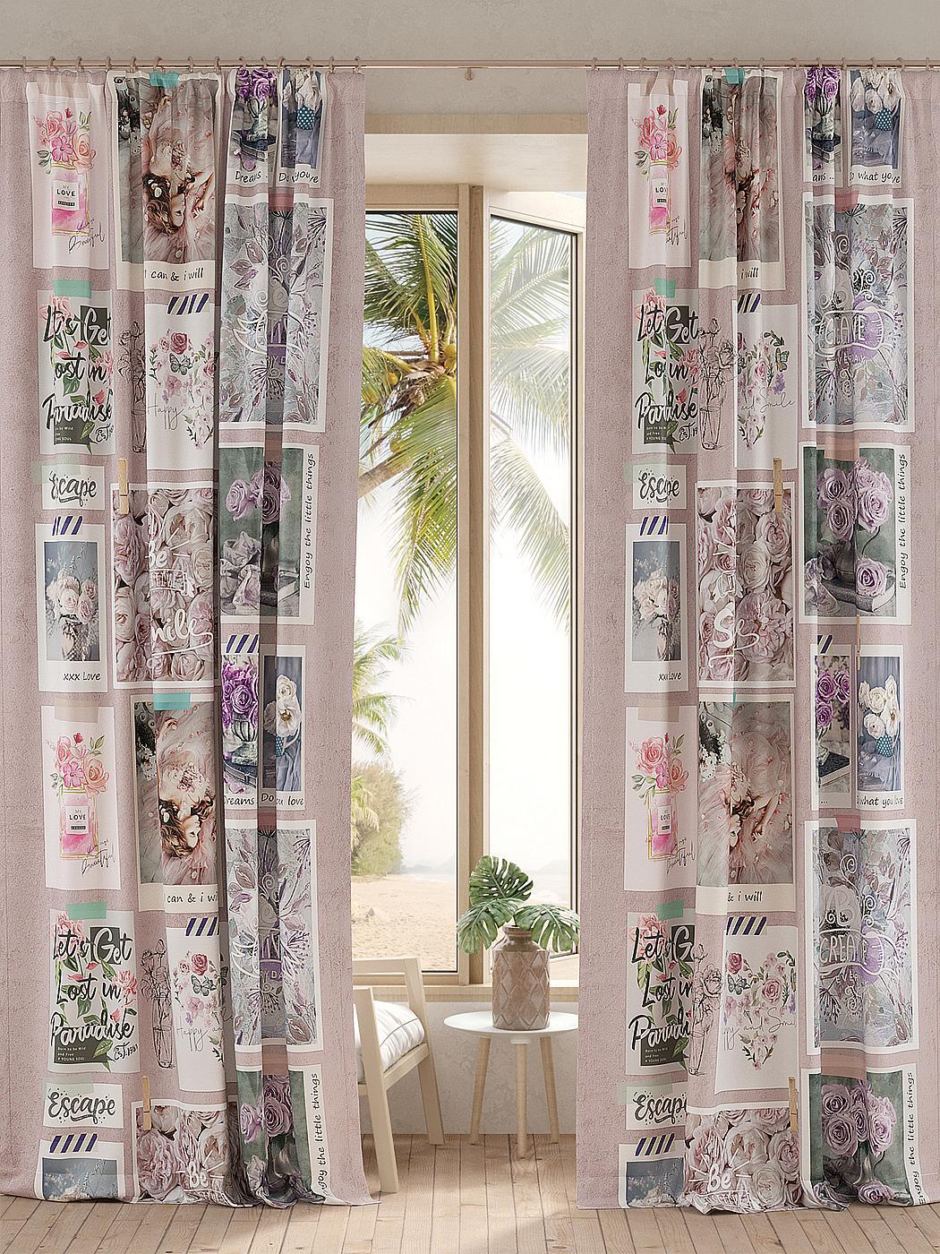 

Комплекты штор AT HOME Монефикс высота 260 см, ширина 150 см, Бежевый, 950902