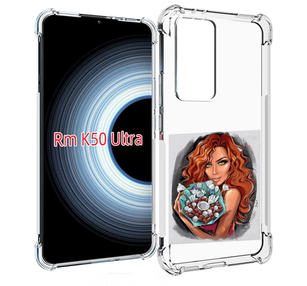 

Чехол MyPads девушка-с-кокосовым-букетом женский для Xiaomi 12T / Redmi K50 Ultra, Прозрачный, Tocco