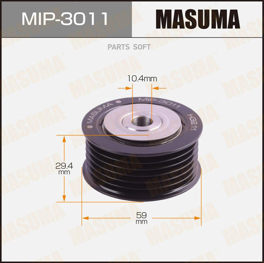 

MASUMA Ролик натяжителя ремня привода MITSUBISHI ASX MASUMA MIP-3011