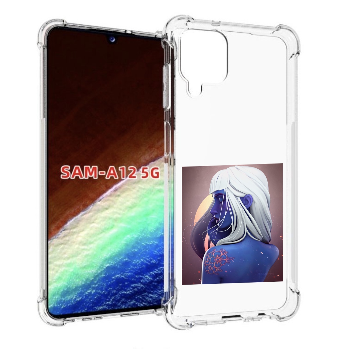 

Чехол MyPads аватар-с-цветком для Samsung Galaxy A12 (SM-A125F) 2020/21/A12 Nacho SM-A127F, Прозрачный, Tocco