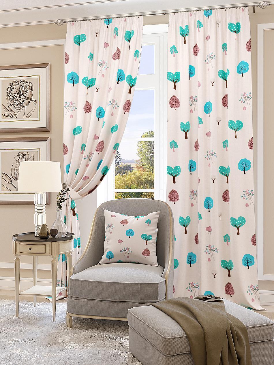 

Комплекты штор AT HOME Пастьера высота 260 см, ширина 150 см, Бежевый, 950376