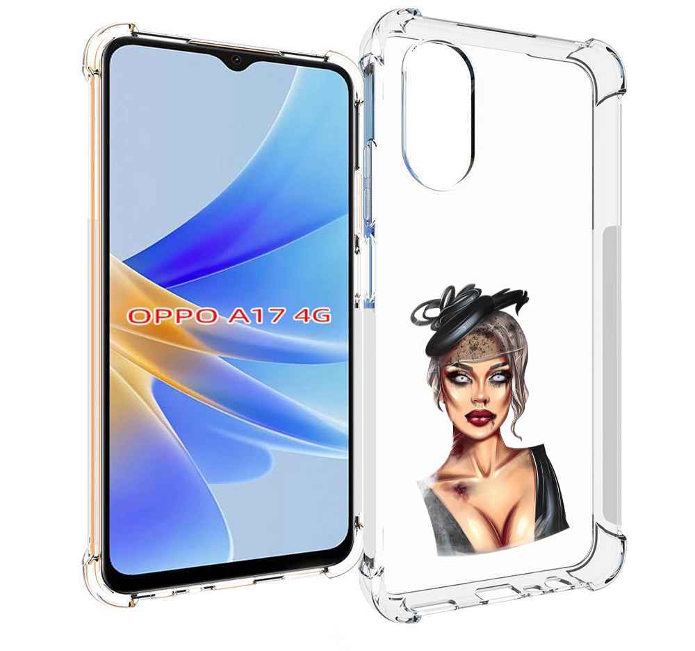 

Чехол MyPads девушка-с-линзами для OPPO A17, Прозрачный, Tocco
