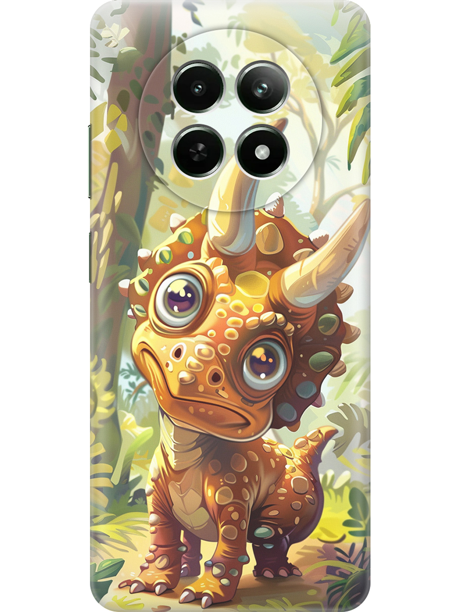 

Силиконовый чехол на Realme 12 5g с принтом "Малыш-динозавр", Прозрачный;желтый;зеленый, 783982672