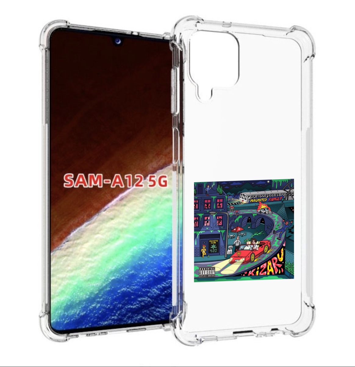 

Чехол MyPads Яд (альбом Kizaru) для Samsung Galaxy A12 (SM-A125F) 2020/21, Прозрачный, Tocco