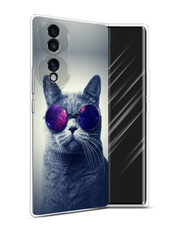 

Чехол Awog на Honor 70 "Космический кот", Разноцветный, 6108250-1