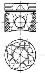 

поршень D78.3x1.75x2x3 Std Audi A4/A8, Vw Passat 2.5tdi 97-03 Ks 99777600