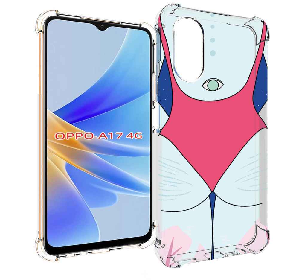 

Чехол MyPads девушка-с-глазом-на-спине для OPPO A17, Прозрачный, Tocco