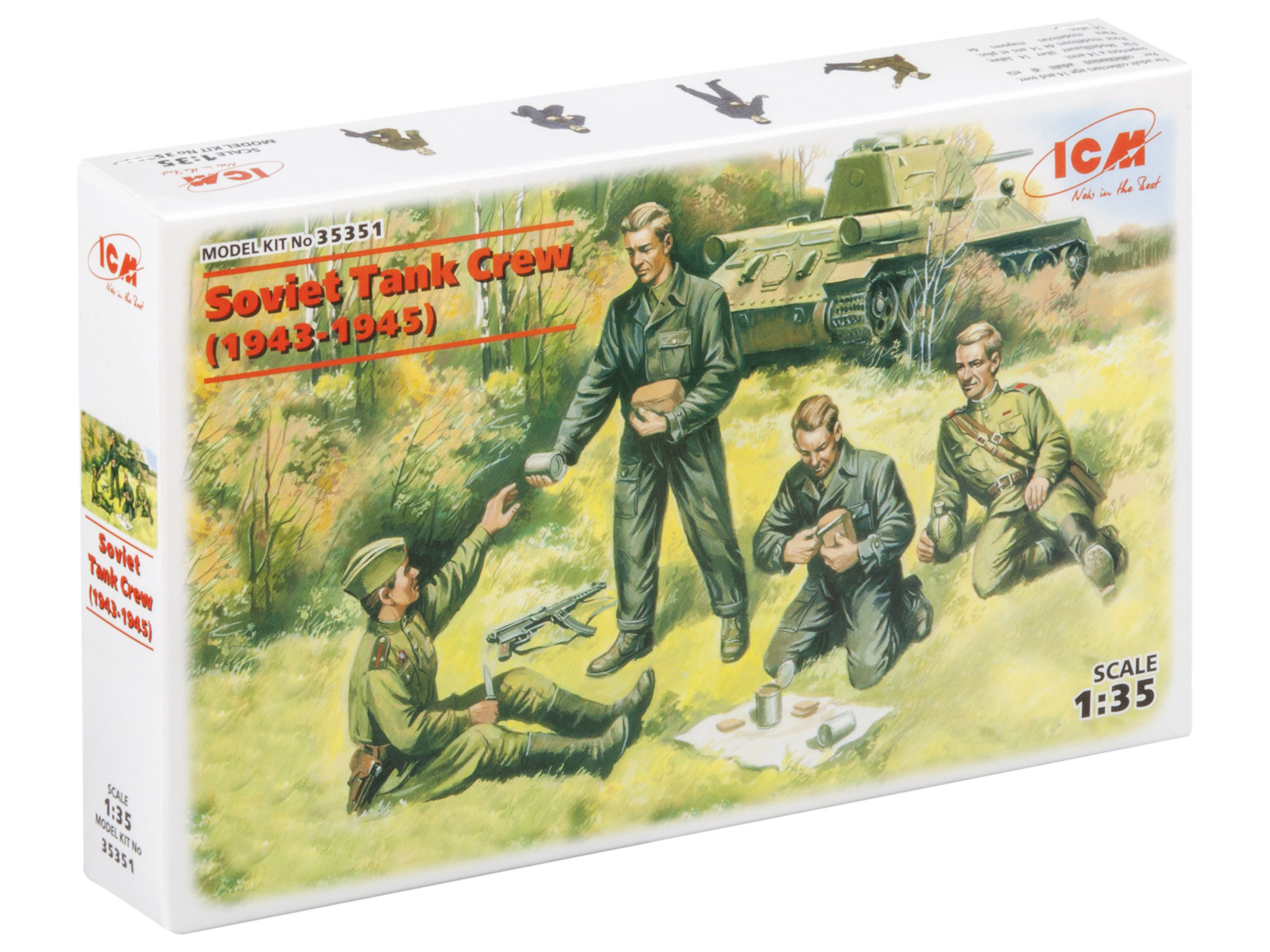 

Сборная модель ICM 1/35 Советский танковый экипаж (1943-1945) 35351