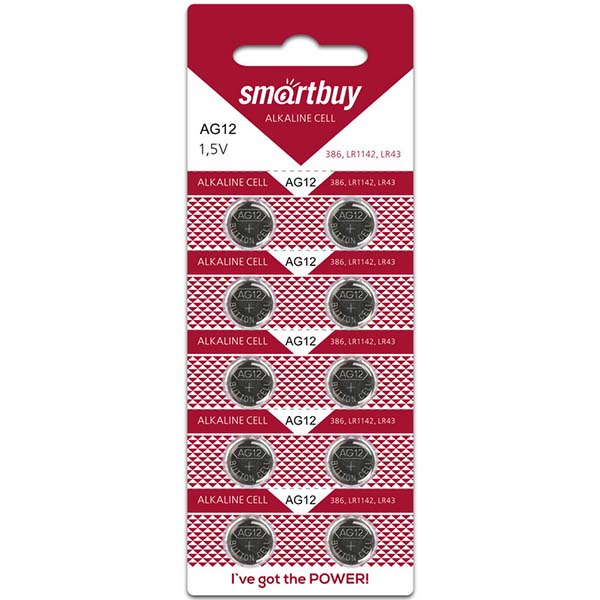 

Батарея Smartbuy SBBB-AG12-10B, AG12-10B часовая (SBBB-AG12-10B)