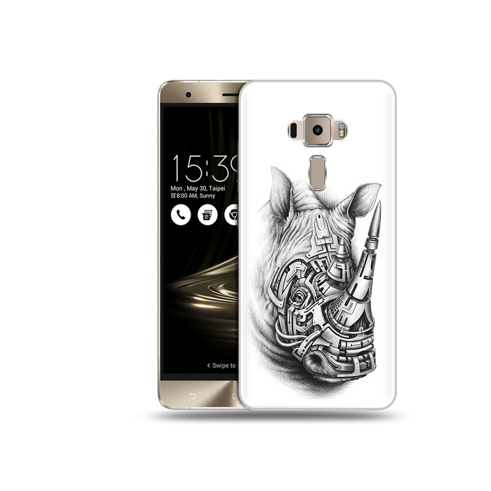 Чехол MyPads Tocco для Asus ZenFone 3 Neo (ZE520KL) стальной носорог (PT38045.651.620)