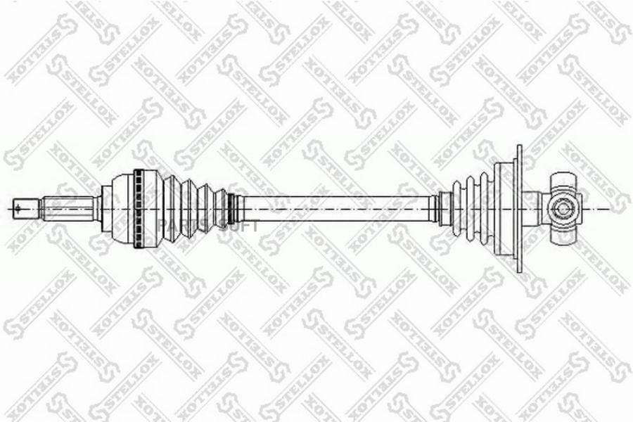 

STELLOX 158 1033-SX_привод левый! 690mm, 24160\ Dacia Logan 1.4-1.6i 04> 1шт