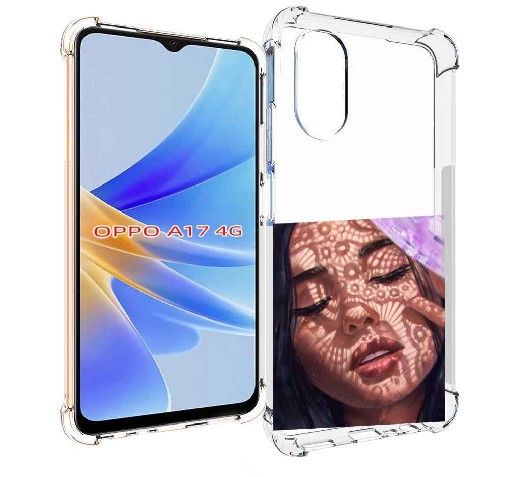 

Чехол MyPads девушка-под-кружевами женский для OPPO A17, Прозрачный, Tocco