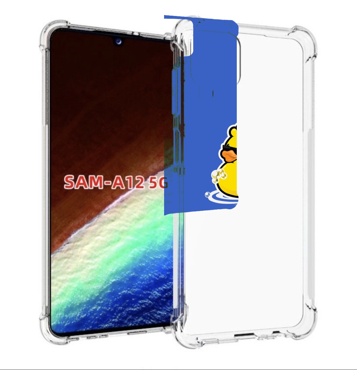 

Чехол MyPads Уточка для Samsung Galaxy A12 (SM-A125F) 2020/21/A12 Nacho SM-A127F, Прозрачный, Tocco