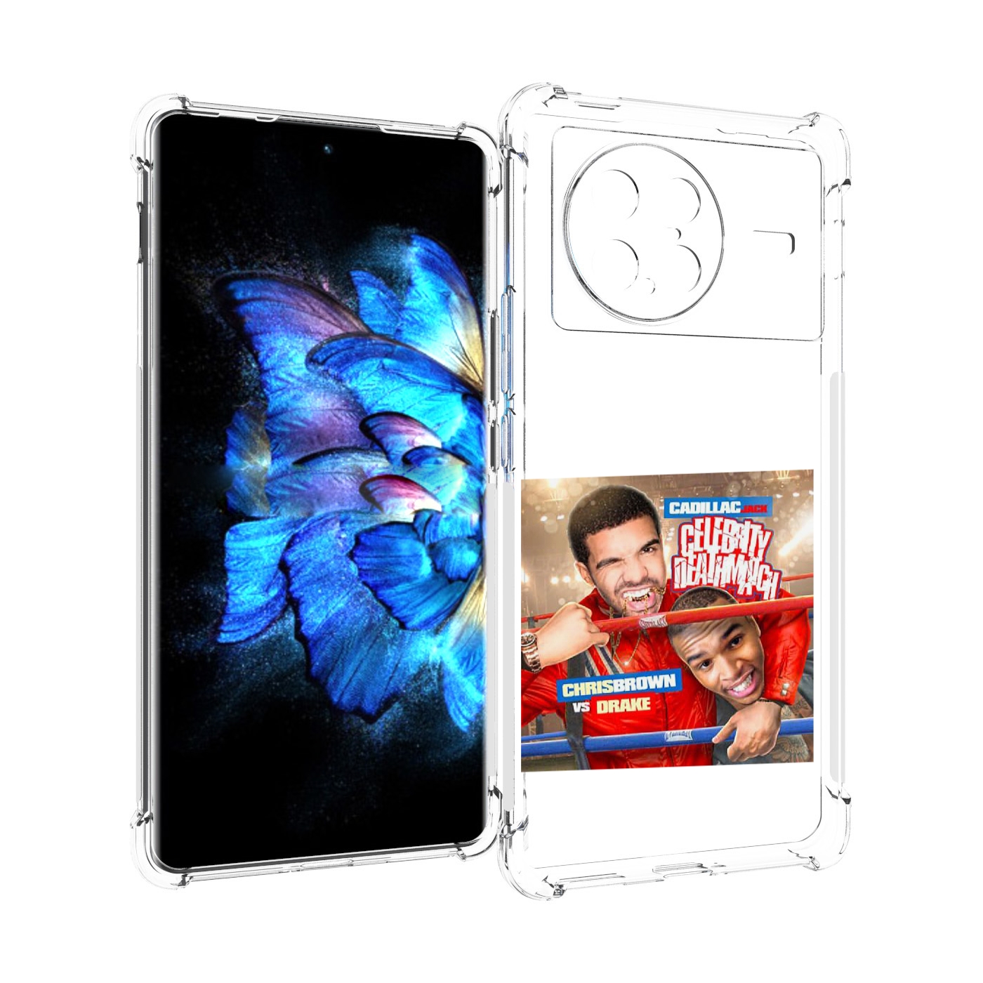 

Чехол MyPads Drake & Chris Brown - Celebrity Deathmatch для Vivo X Note 5G, Прозрачный, Tocco