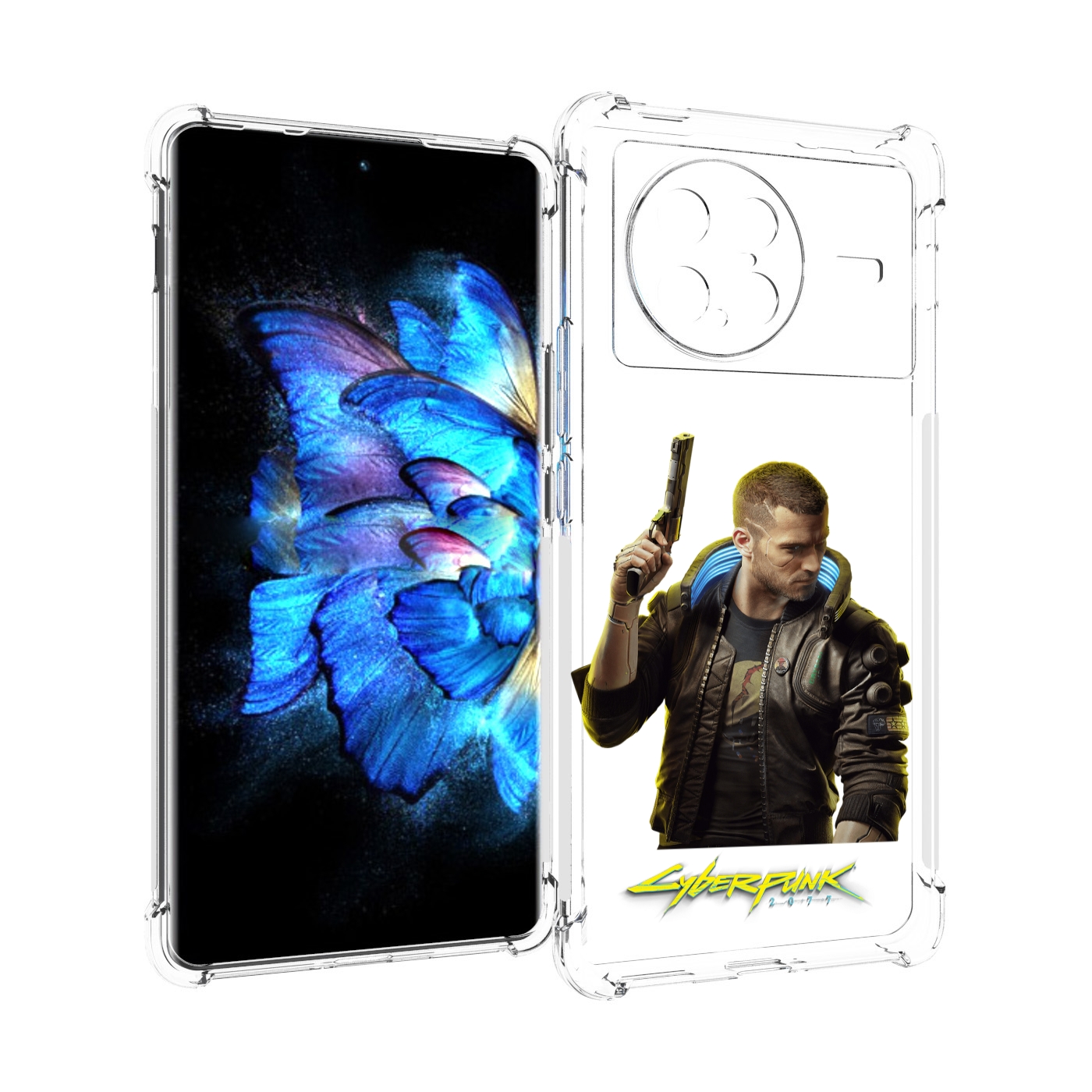 

Чехол MyPads Cyberpunk-2077 для Vivo X Note 5G, Прозрачный, Tocco