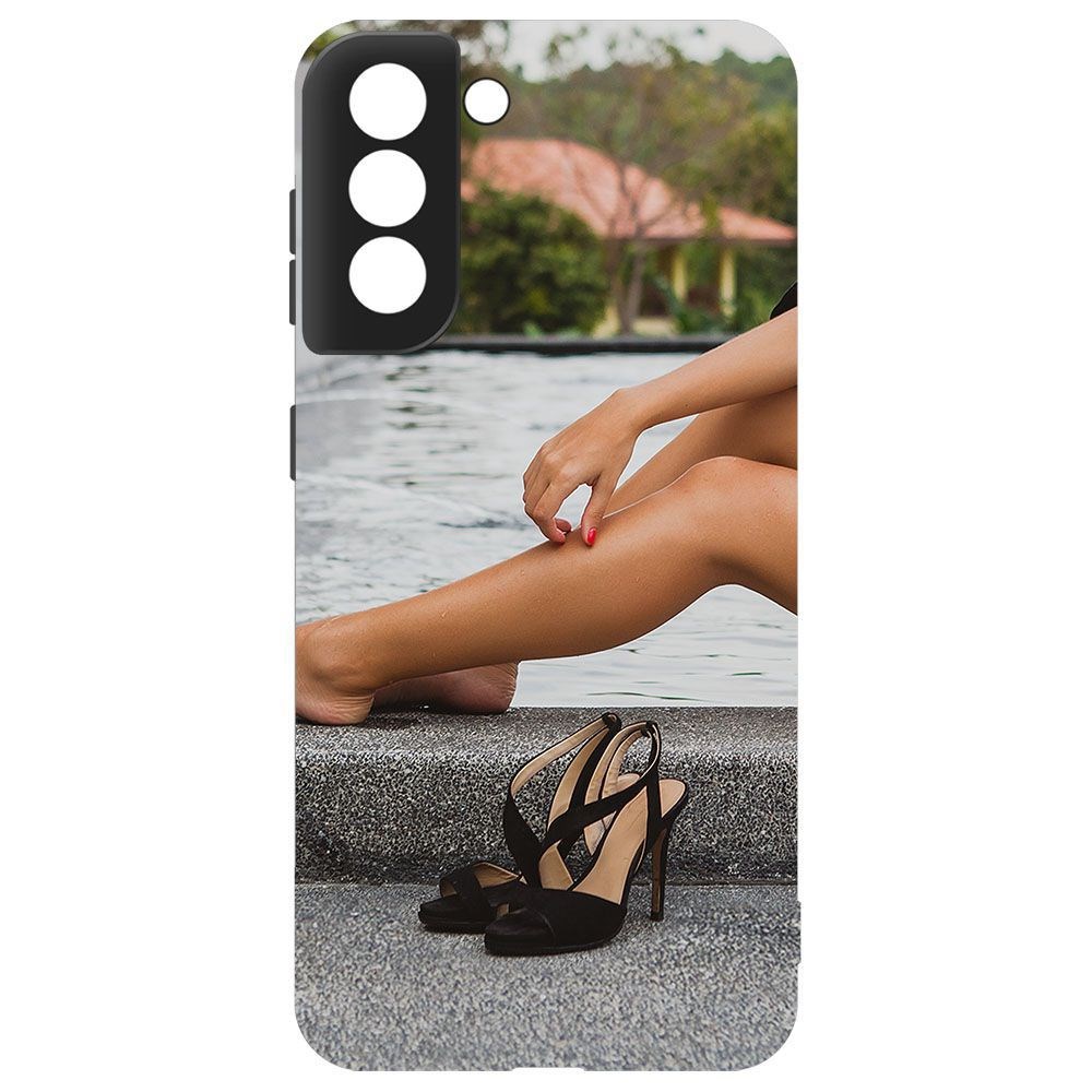 

Чехол-накладка Krutoff Soft Case Босоножки женские для Samsung Galaxy S21 (G991) черный
