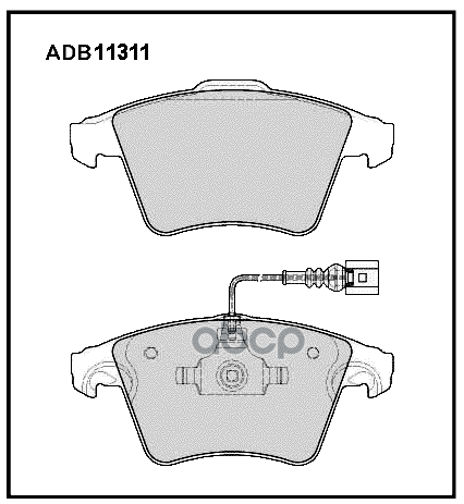 

Тормозные колодки ALLIED NIPPON передние дисковые ADB11311