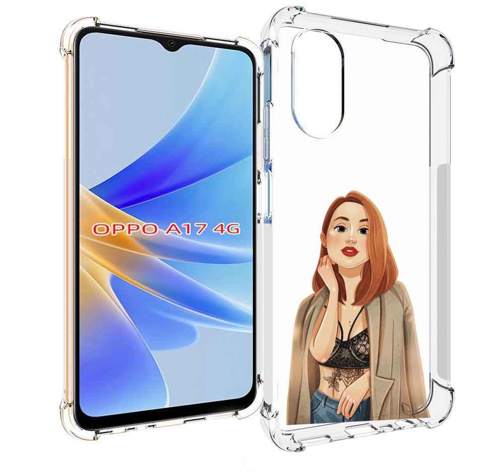 

Чехол MyPads девушка-в-кружевном-2 для OPPO A17, Прозрачный, Tocco