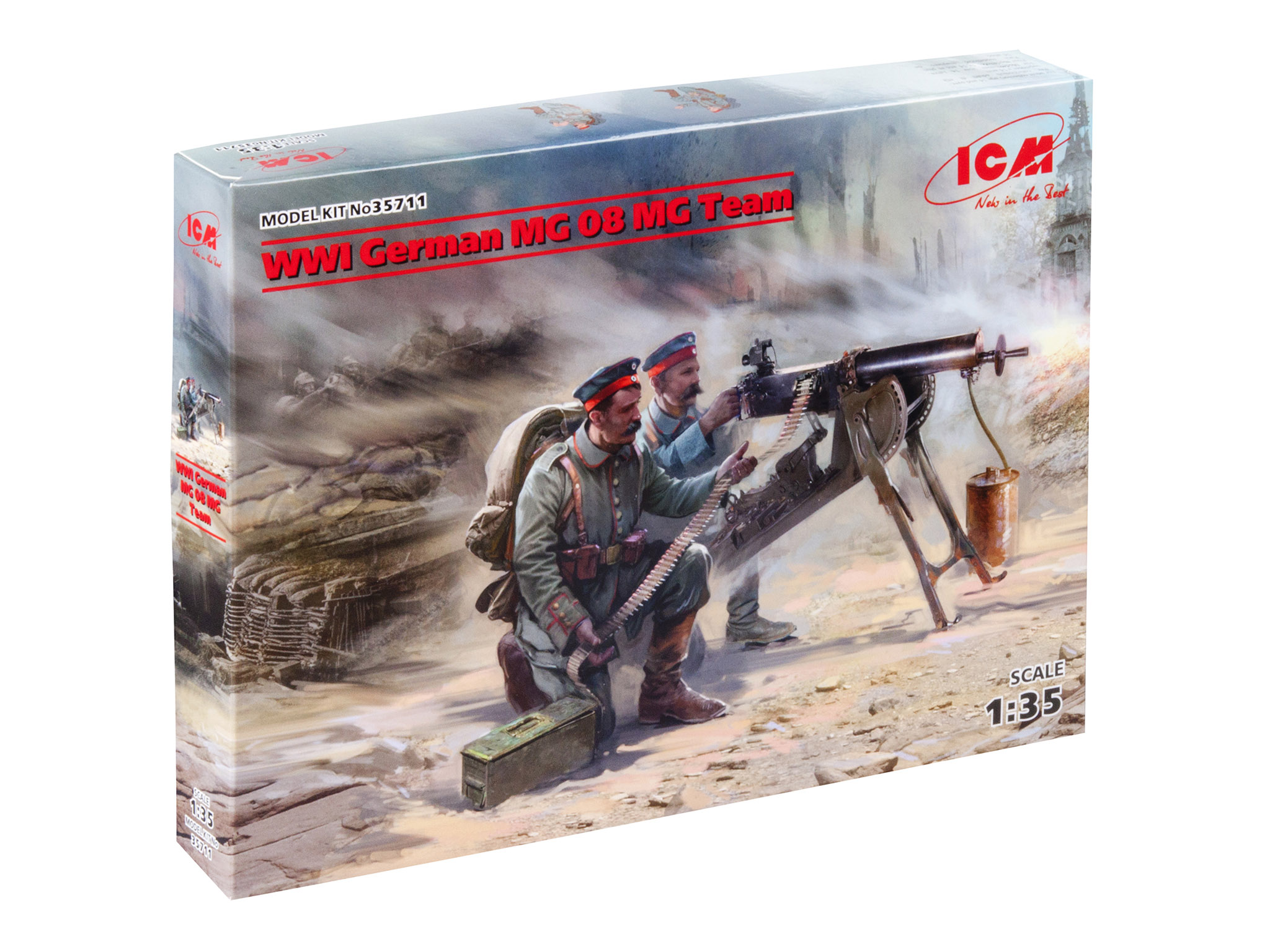 

Сборная модель ICM 1/35 Германский пулеметный расчет I МВ (2 фигуры) 35711