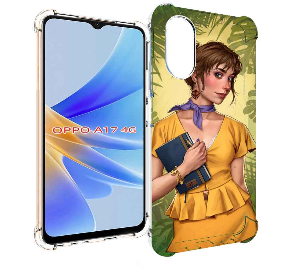 

Чехол MyPads девушка-в-зелени женский для OPPO A17, Прозрачный, Tocco