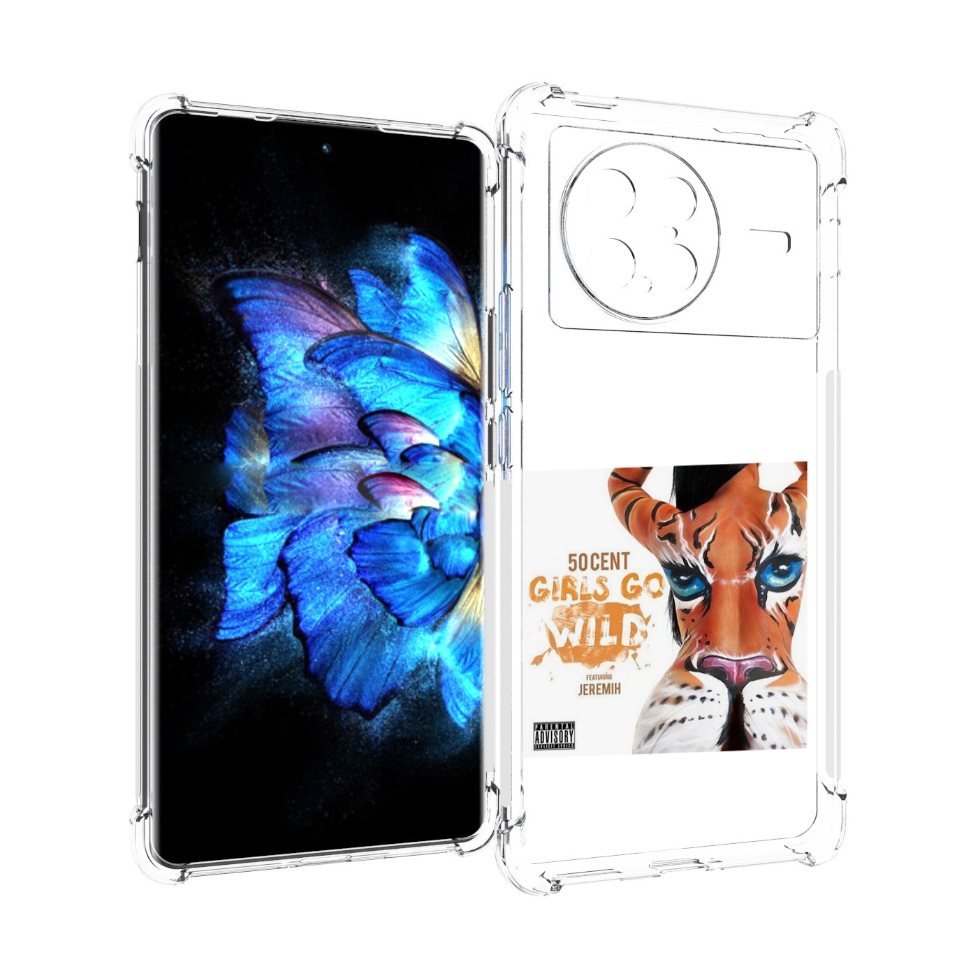 

Чехол MyPads 50 Cent Feat для Vivo X Note 5G, Прозрачный, Tocco