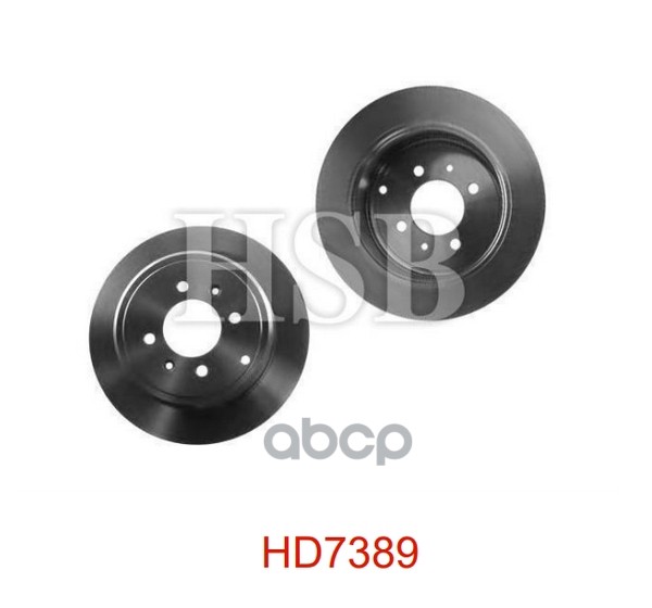 

HSB HD7389 Диск тормозной задний PEUGEOT: 406 95-04, 406 Break 96-04, 406 купе 97-04 1шт
