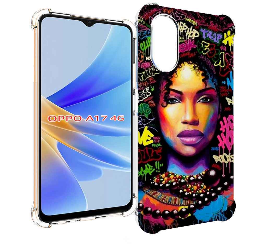 

Чехол MyPads девушка-в-граффити женский для OPPO A17, Прозрачный, Tocco