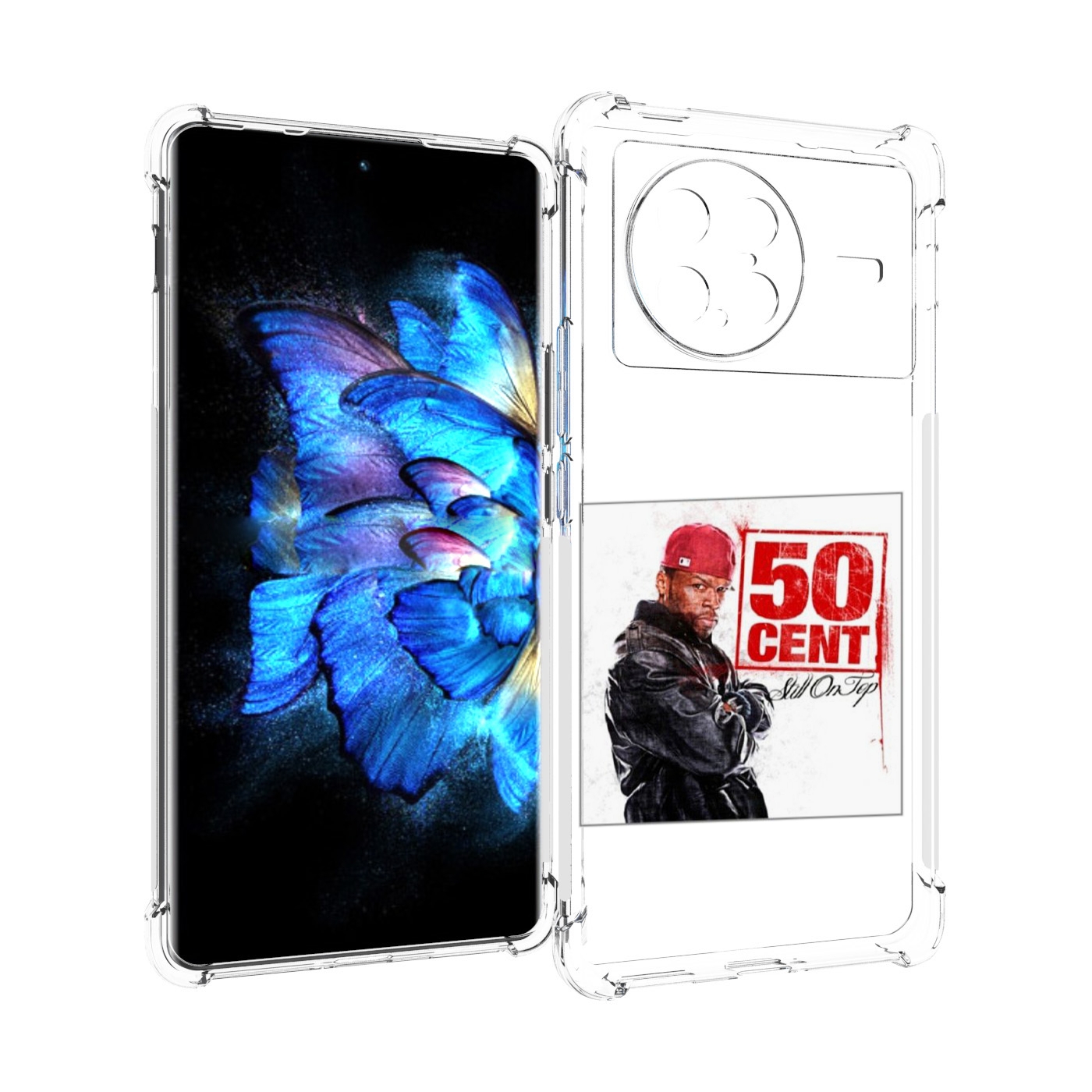 

Чехол MyPads 50 Cent - Still On Top для Vivo X Note 5G, Прозрачный, Tocco