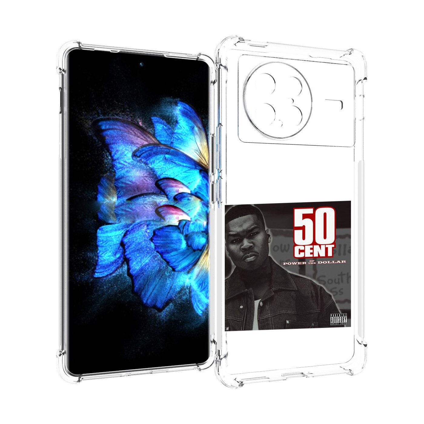 

Чехол MyPads 50 Cent - Power Of The Dollar для Vivo X Note 5G, Прозрачный, Tocco