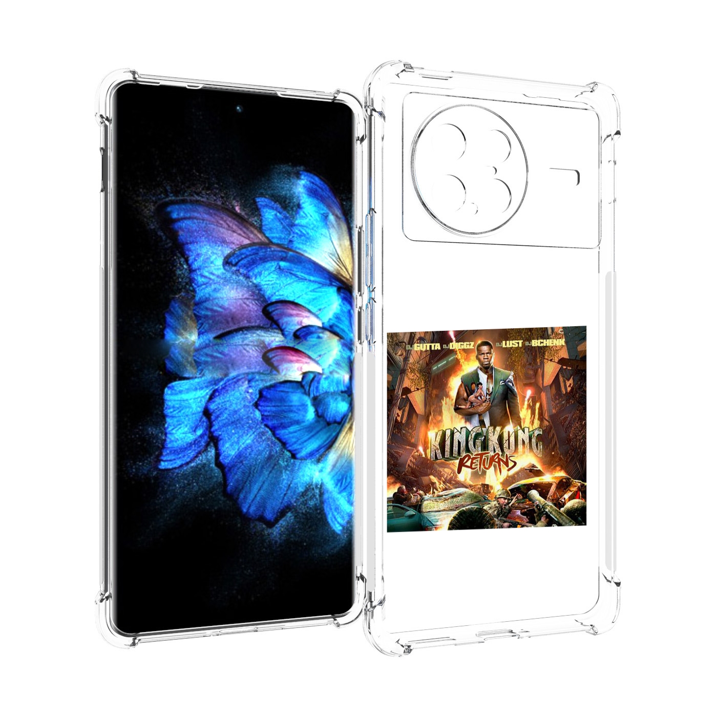 

Чехол MyPads 50 Cent - King Kong Returns для Vivo X Note 5G, Прозрачный, Tocco