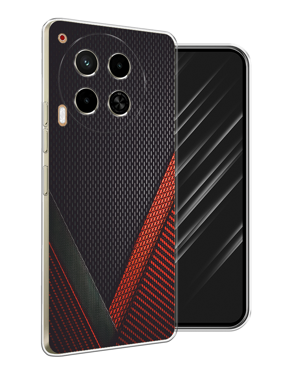 

Чехол Awog на Tecno Camon 30 4G "Красный карбон", Черный;красный, 305650-1