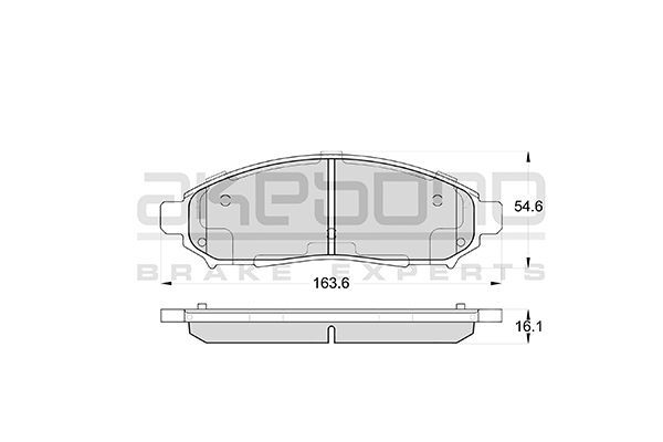 Тормозные колодки Akebono дисковые AN726WK 100057024359