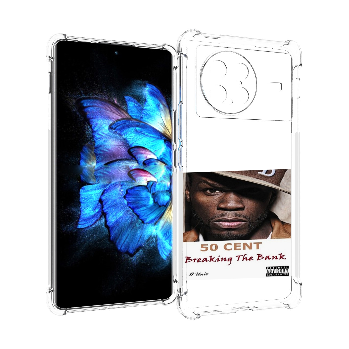 

Чехол MyPads 50 Cent - Breaking The Bank для Vivo X Note 5G, Прозрачный, Tocco