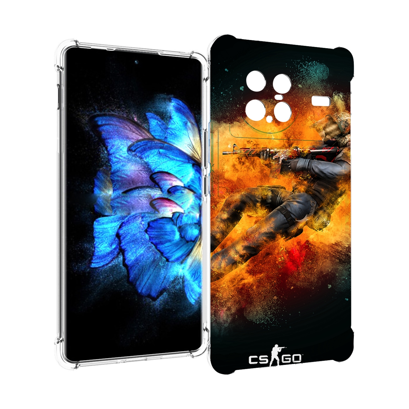 

Чехол MyPads CS-go Контр-террорист для Vivo X Note 5G, Прозрачный, Tocco