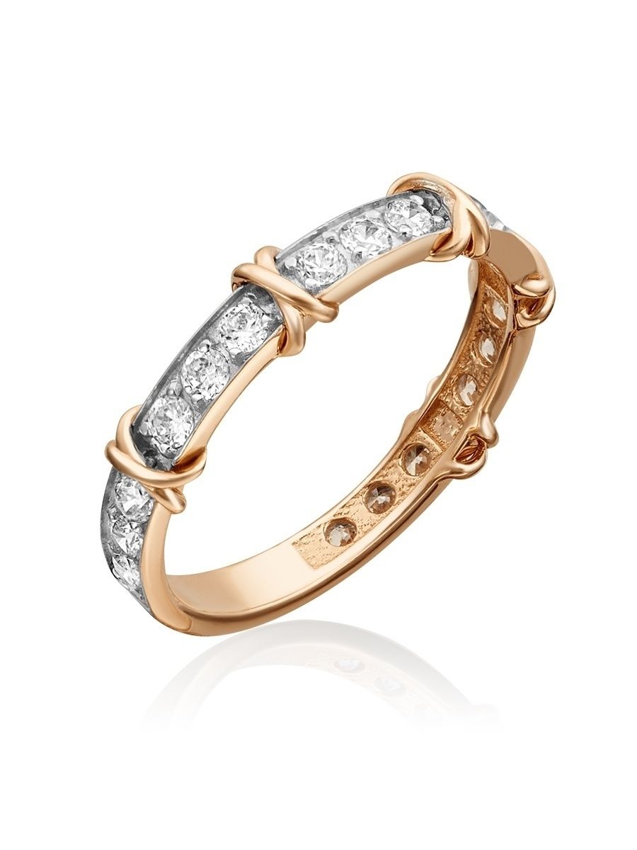 

Кольцо из золота р. 20 PLATINA jewelry 01-5373-00-401-1110, фианит, 01-5373-00-401-1110