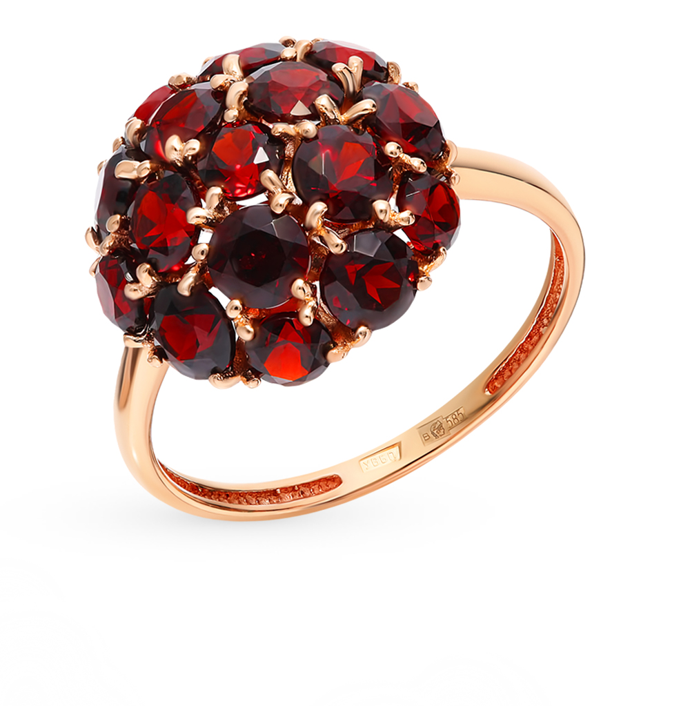 

Кольцо из золота р. , PLATINA jewelry 01-4377-00-204-1110-46, гранат, 01-4377-00-204-1110-46