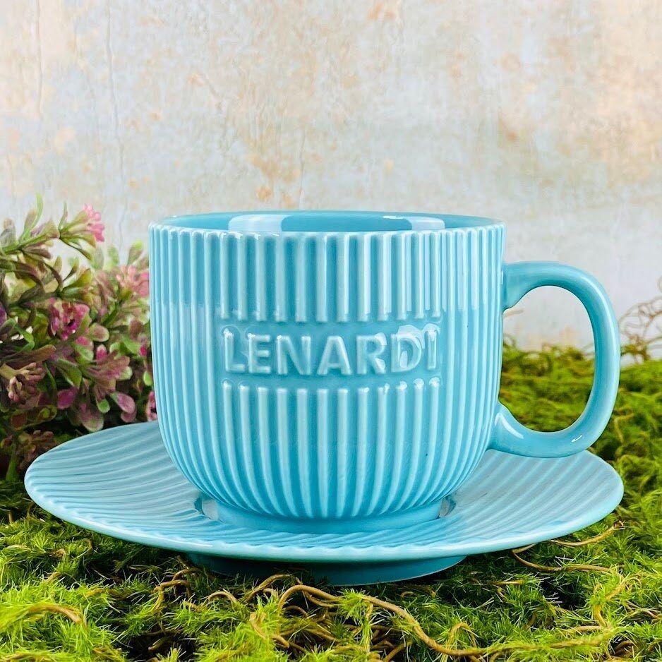 

Чайный набор 12пр. 290 мл Фарфор Lenardi (198555), Голубой, 205-853