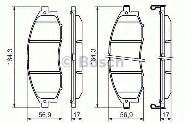 

Тормозные колодки Bosch 986494152
