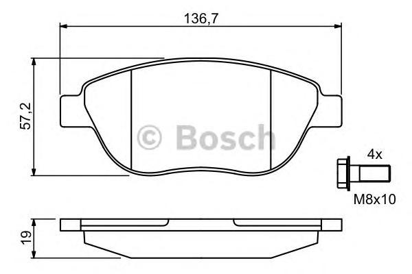 

Колодки PEUGEOT 206,207,307/CTIROEN C3, C4, XSARA 2006=>