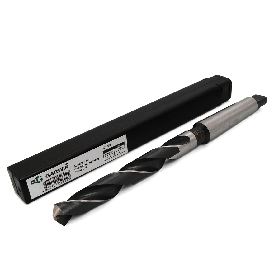 

Сверло GARWIN INDUSTRIAL 8 мм, DIN 345, HSS, 5xD, 118°, KM1, тип N 101608-8, 101608-8