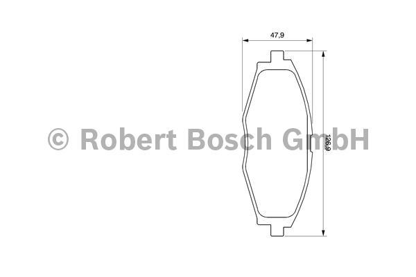 

Тормозные колодки Bosch передние 986424512