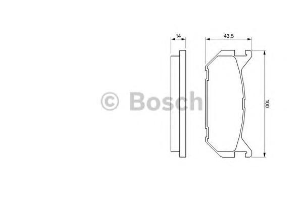 

Тормозные колодки Bosch задние 986424266