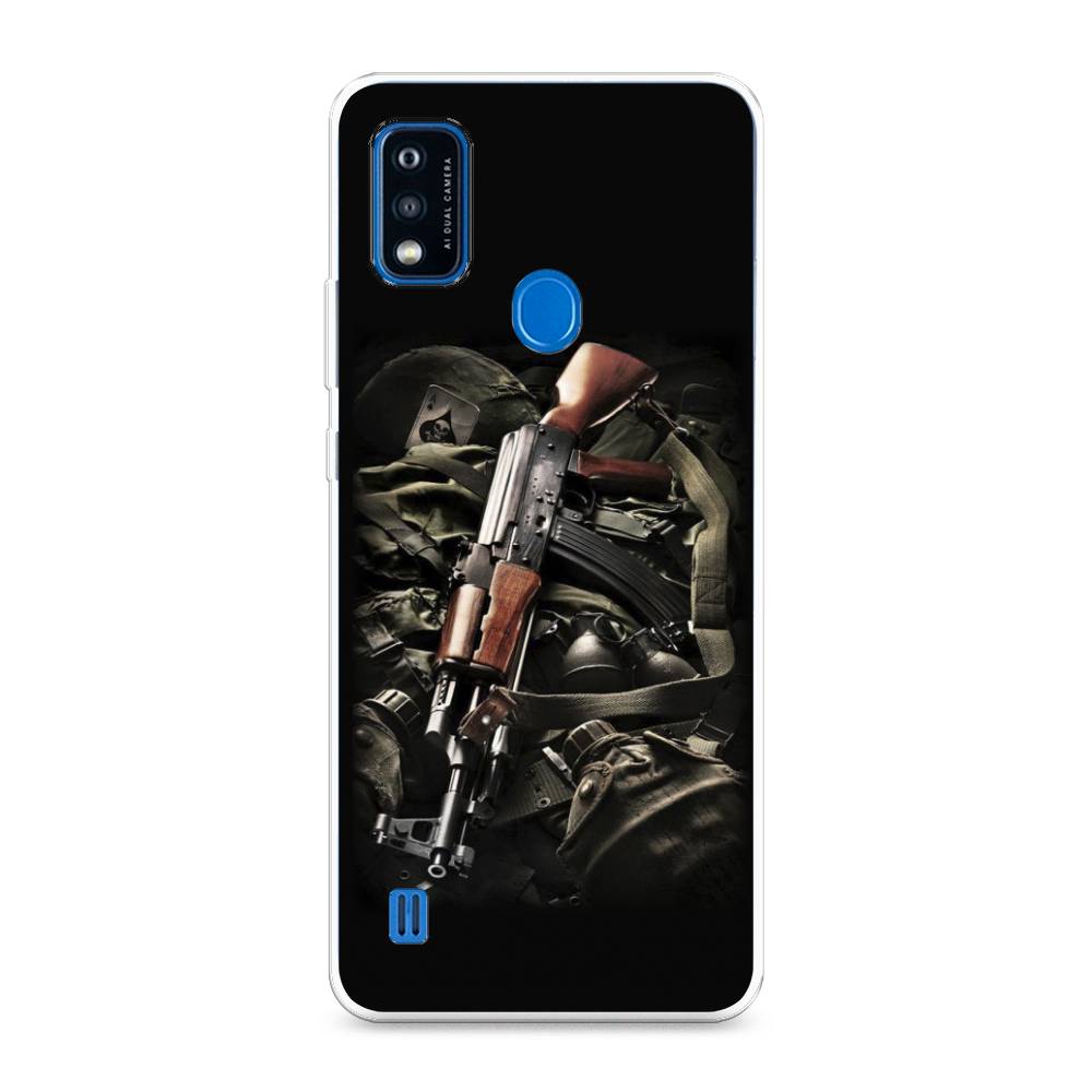 фото Силиконовый чехол "автомат" на zte blade a51 awog